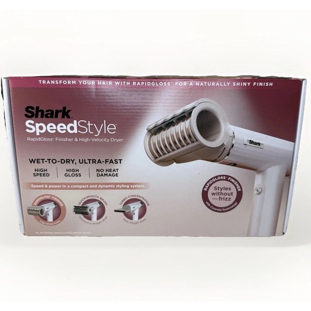 Shark SpeedStyle RapidGloss Finisher High-Velocity Dryer HD331 OPEN BOX